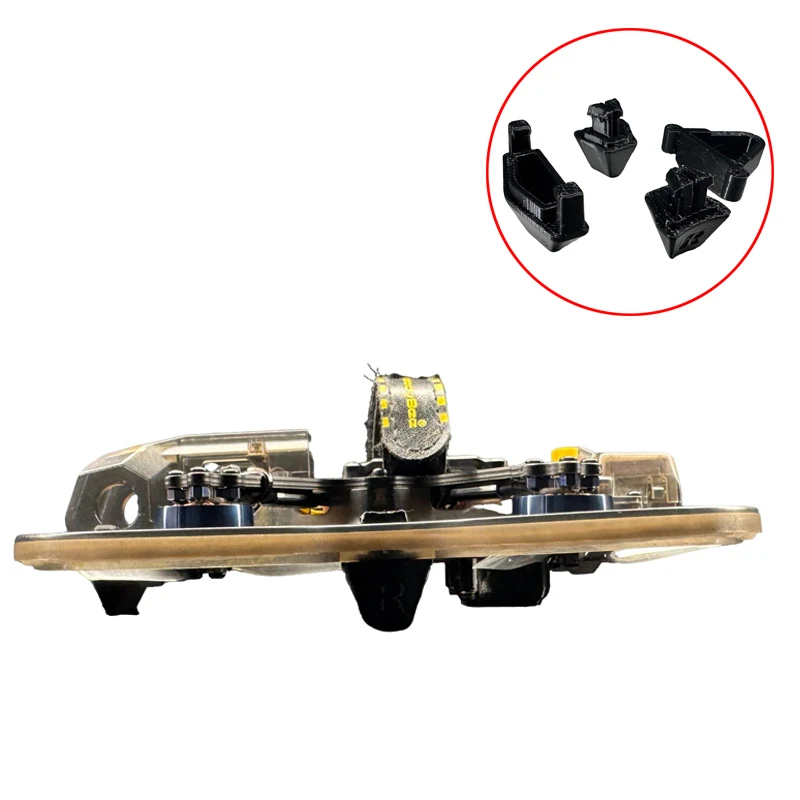 1 jeu de coussinets de pied surélevés avant, train d'atterrissage accru, pièces de protection d'extension antidérapantes pour modèle de cadre de Drone SpeedyBee Bee25 RC