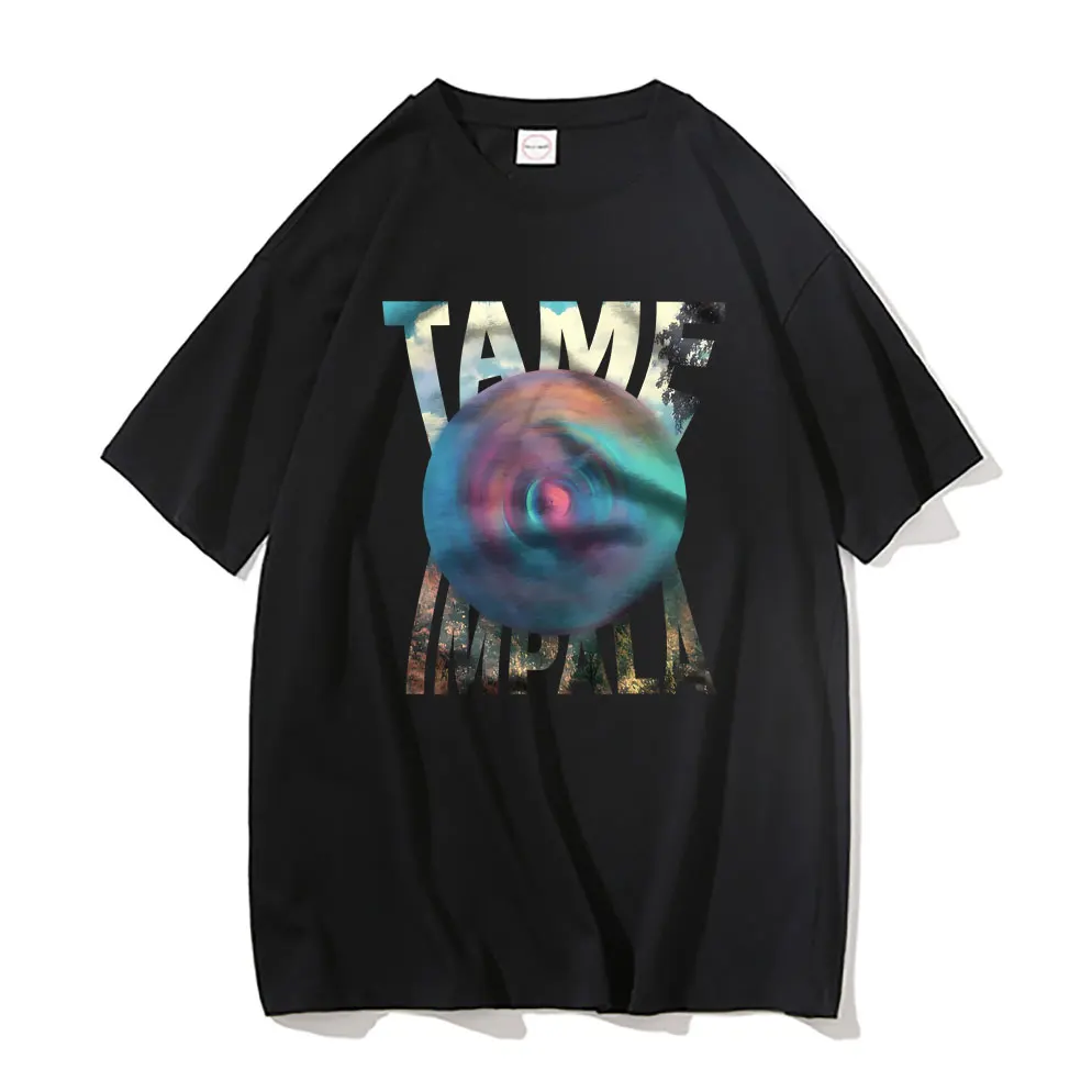 

Tame Impala Graphic Print T-shirts Male Vintage Oversized T Shirt Men's Lndie Pop Rock Music T Shirts Men Casual Cotton Tshirt