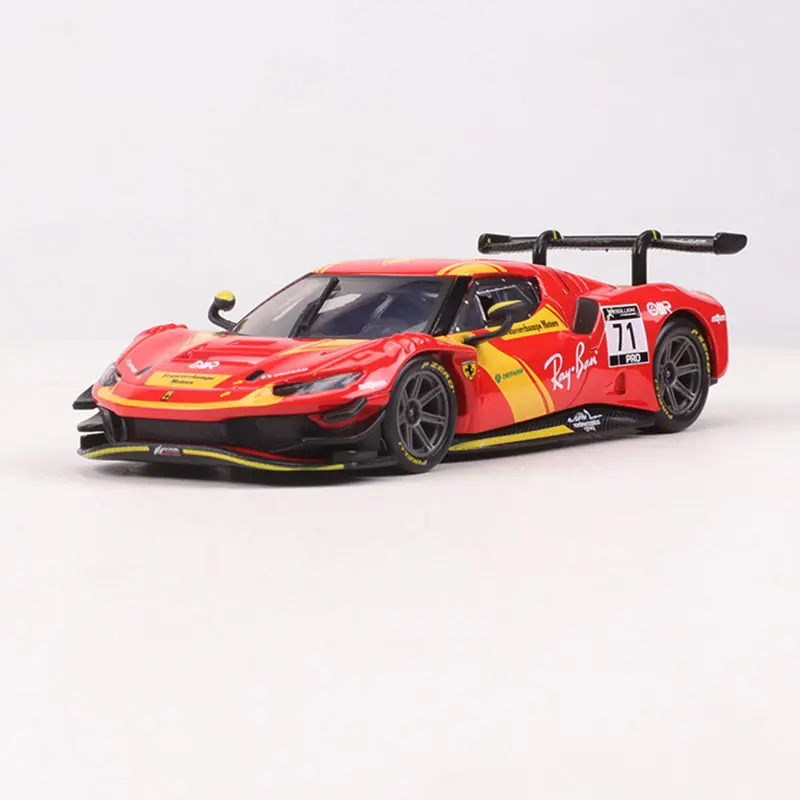 Bburago 1:43 Ferrari 296 GT3 2023 Ferrari 499p LMH Car Model 2023 24H LE MANS CHAMPION Alloy Car Die-cast Sports Cars Racing Toy