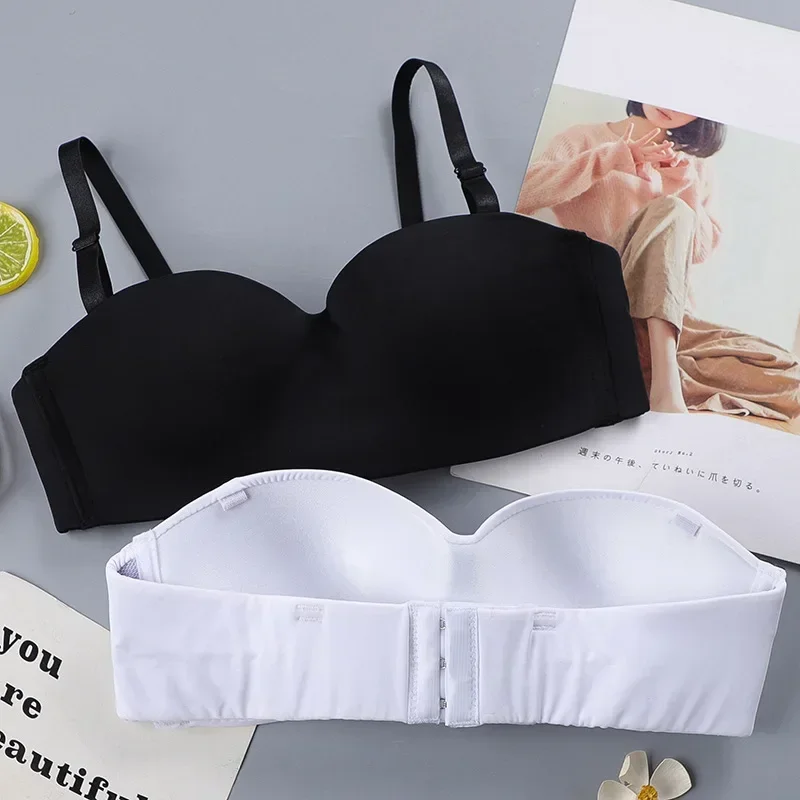 Fashion Tube Top Bralette Underwear for Women High-quality Strapless Push Up Bra Wireless Anti-glare Lingerie Beauty Back Bra