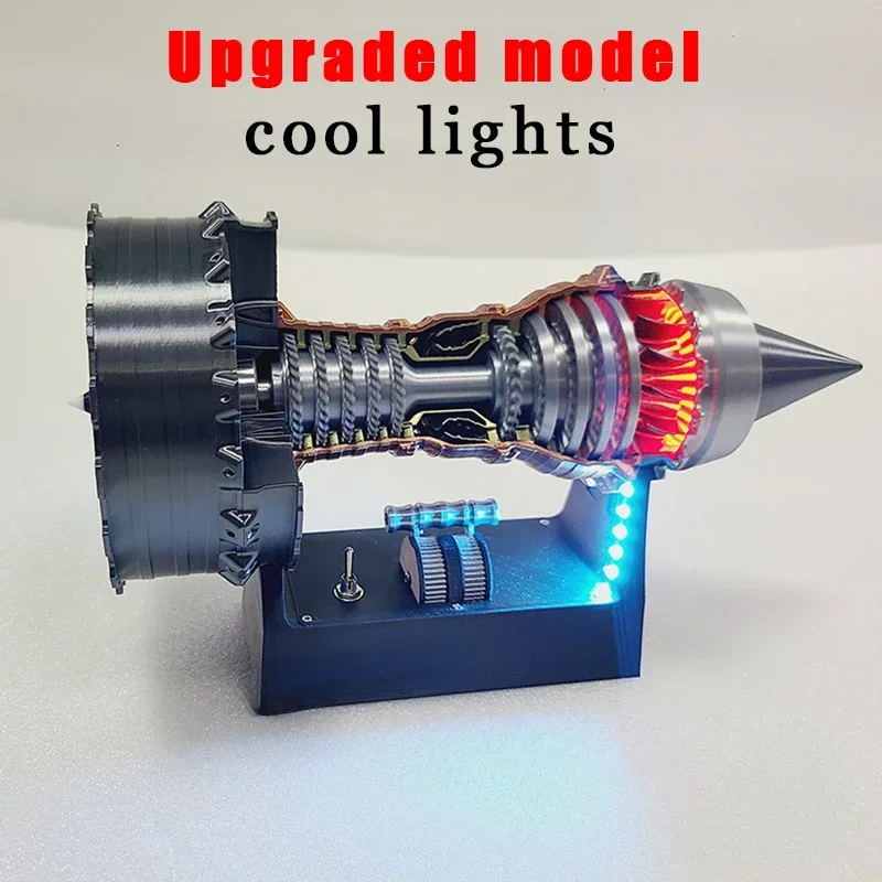 New Upgraded Turbofan Engine Model Aviation Aircraft Engine High Performance Power Turbine Cool Boutique Toy Gift Collection