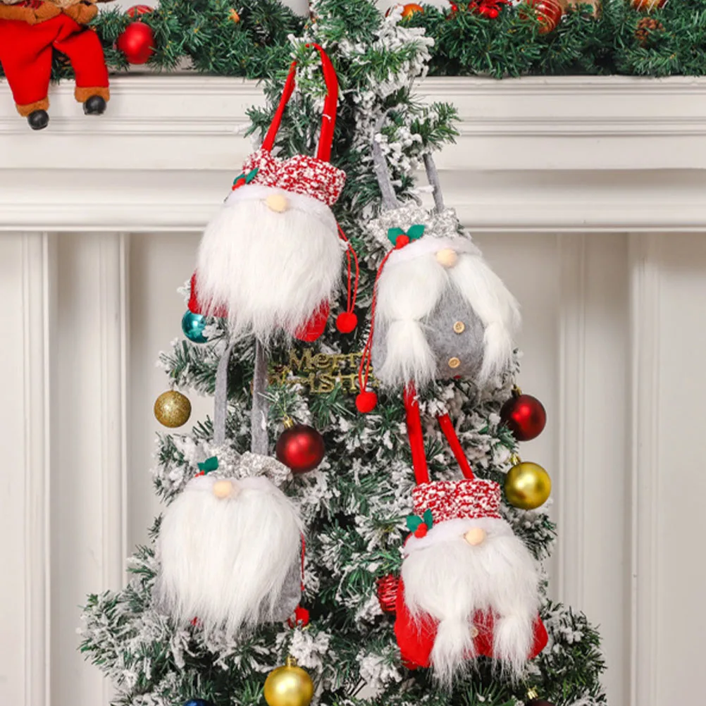 

4pcs Reusable C y Storage Christmas Party Favor Bag Treat Bags for Packing Party Gift Bag Favors Xmas Supplies Apple Holder