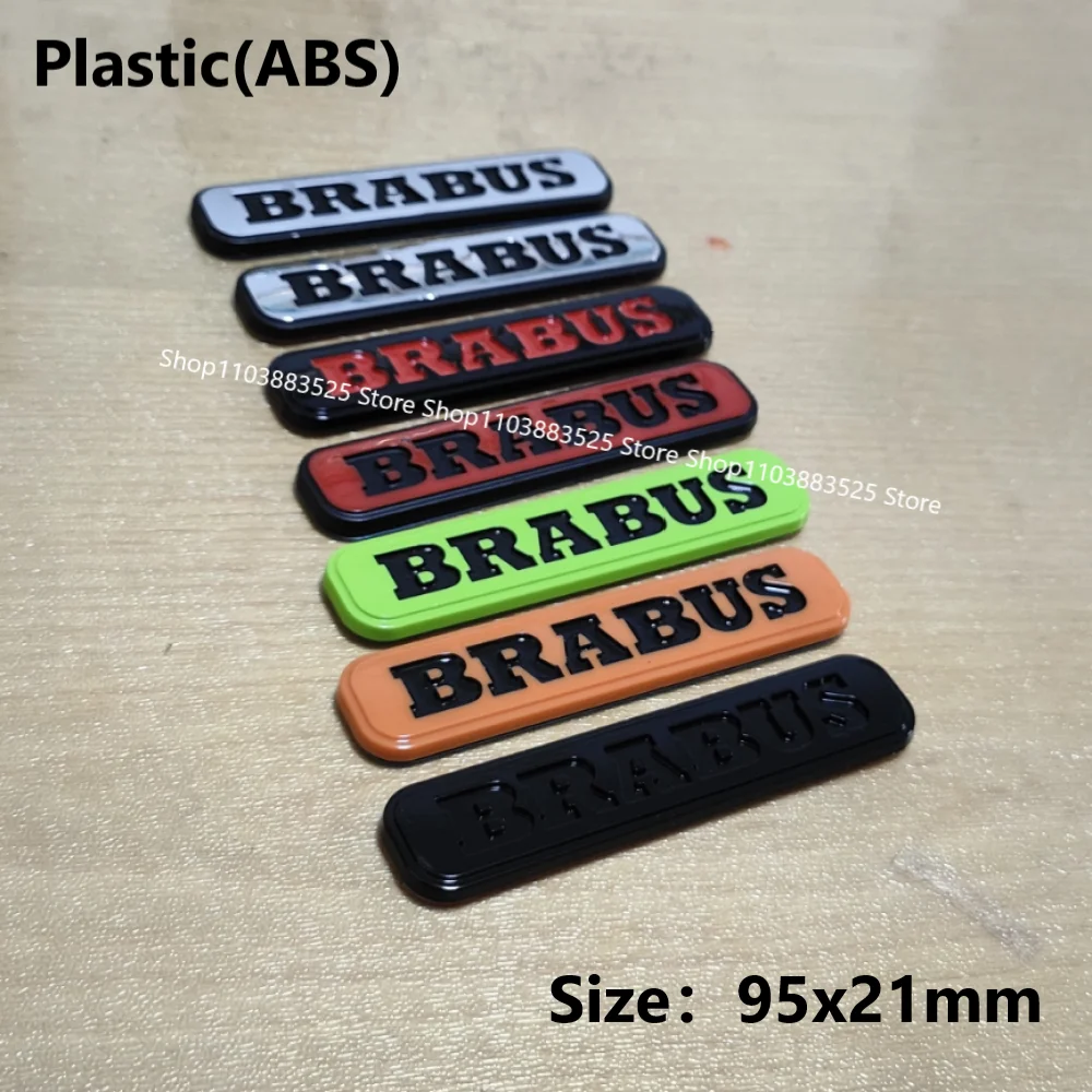

Plastic ABS Car Pasted Emblem Badge Sticker for Smart Brabus 450 451 453 W464 G350 G63 G500 Rear trunk door Modified Sticker