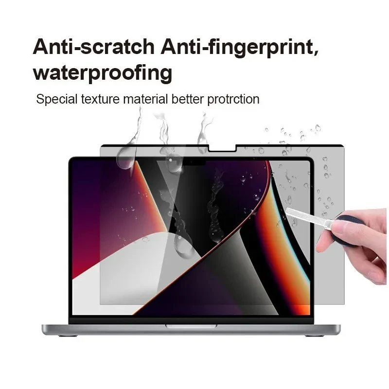 Película Magnética Antiespía para Mac Filtro de Privacidad Magnético para Macbook M4 M3 M2 14 16 Air 15 13 Notebook PC Escudo Antimiradas 4