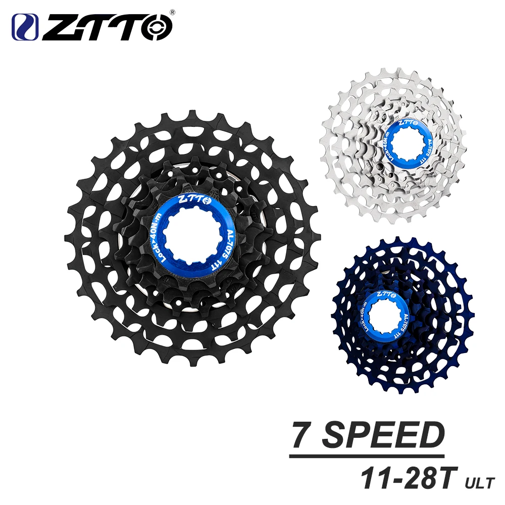 

Кассета ZTTO Ultralight для складного велосипеда, 7 скоростей, 11-28T, SLR, BMX 7S, интегрированная, для Brompton, свободный ход, маховик