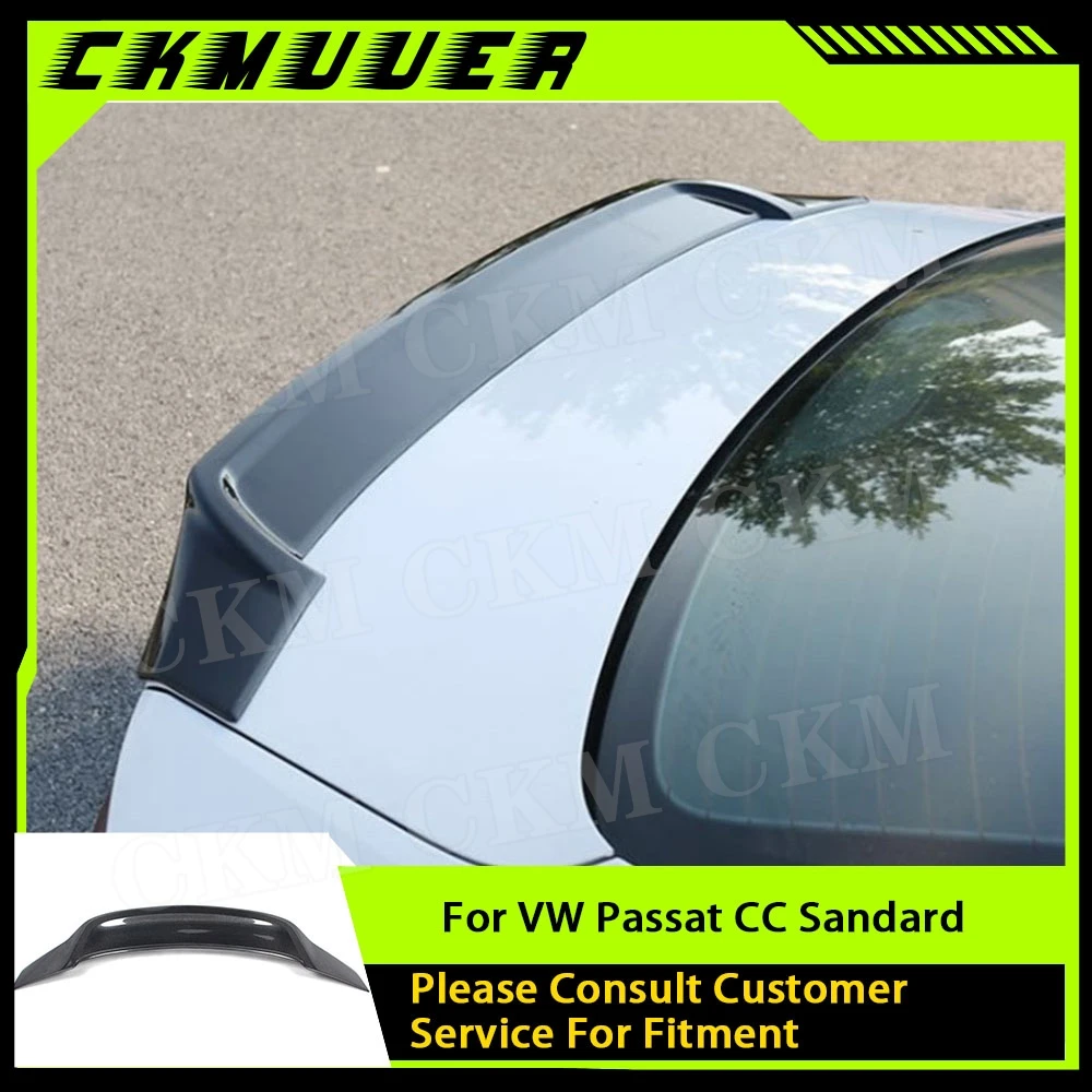 

CKMUUER For Volkswagen VW Passat CC Sandard 2009-2016 Body Kits R Style Carbon Fiber FRP Rear Boot Spoiler Lip Wings