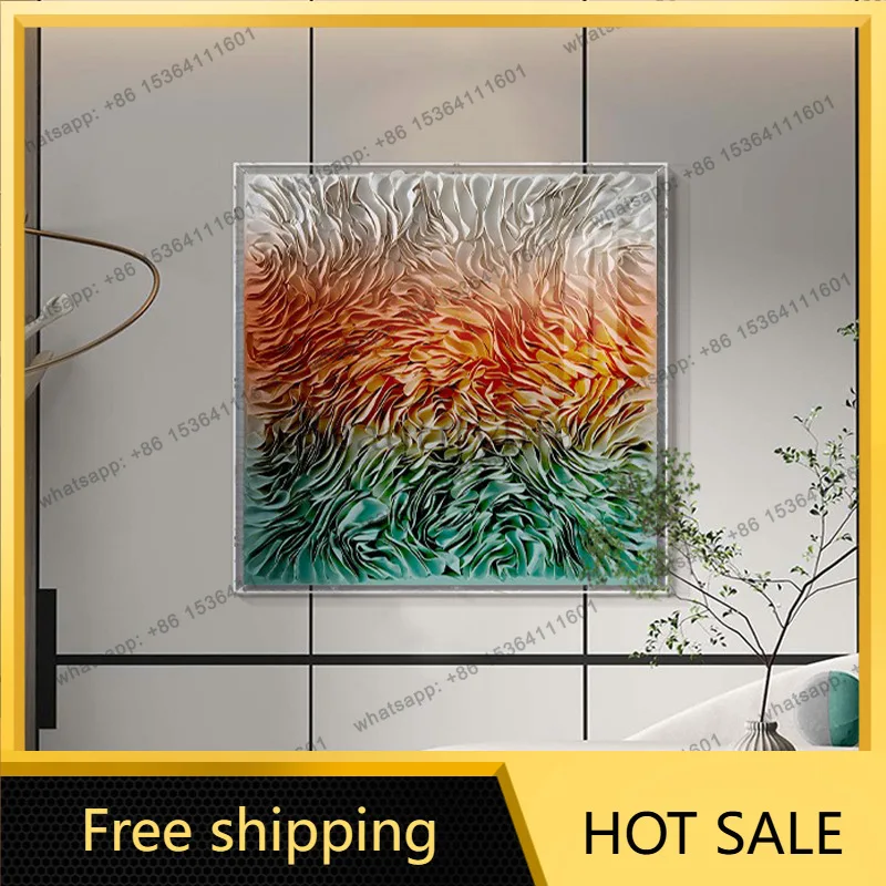 LJY Light Luxury High-End Entrance Hanging Art Acrylic 3D Physical Installation