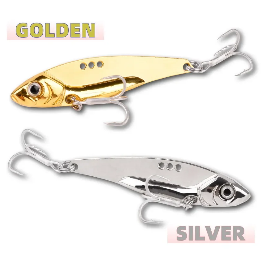 1pcs Metal VIB 7g 10g 12g 14g 18g Fishing Lure Vibration Spoon Spinner Crankbait Bass Artificial Hard Bait Cicada FishingTackle