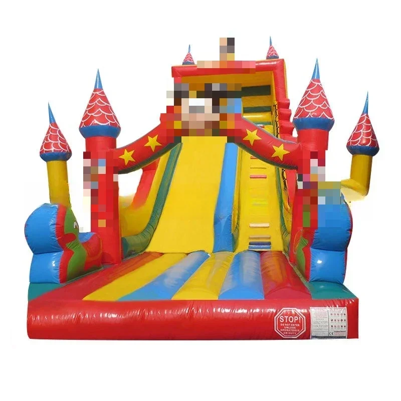 Large water park inflatable water slide, children's entertainment inflatable pool mobile PVC slide equipment