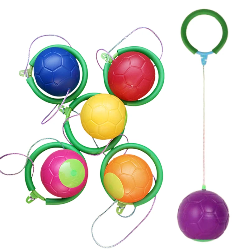 2 stücke Jump Bälle Fitness Ball Outdoor Sport Tragbare Bunte Skip Ball Fuß Hoop Ball Indoor Balance Training Übung Requisiten TMZ