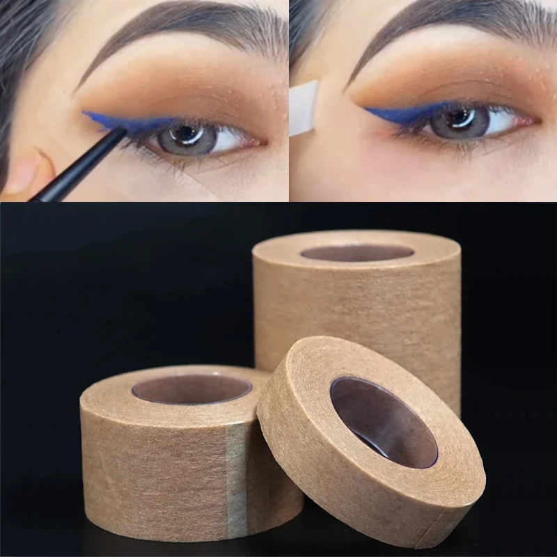 Eyeshadow Protector Tapes, Eye Makeup Tool, Eyeliner Eyelid Tape, Eyelash Extension Patch, Beauty Application Tool, 1 Roll, 9m