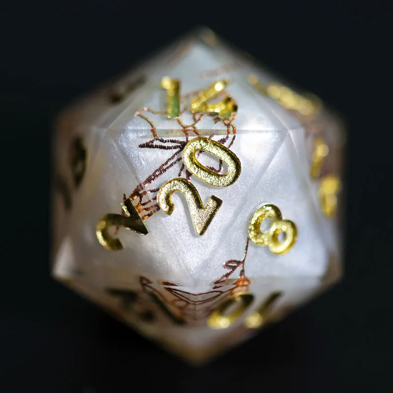 Mini Planet D20 Dice D&D Layered Sticker Dice Polyhedral Resin 20 Sided Dice Wholesale and Custom For RPG DND Pathfinder