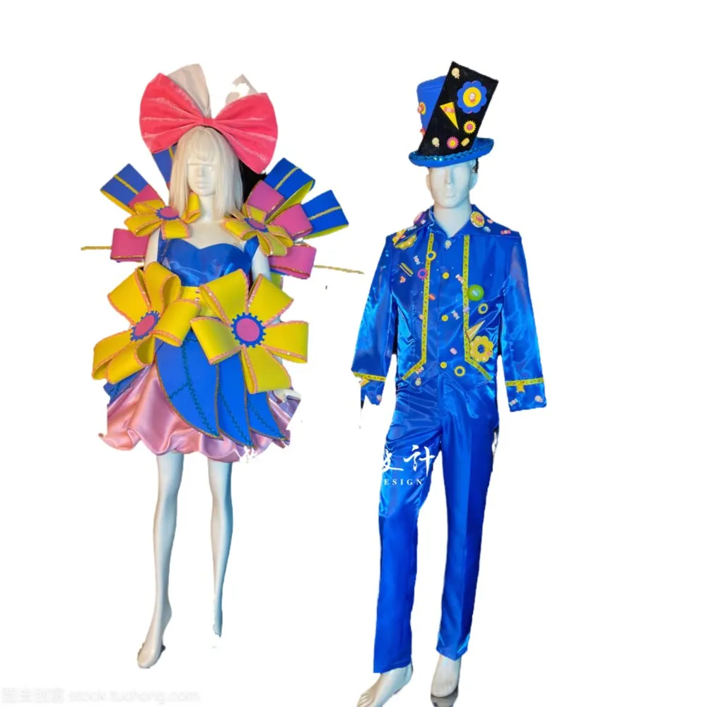 

Candy Series Amusement Park dsgogo Venice Performance Dress Sexy Tour Dance Team Dance Dress Cake Dress Drag Queen Costume Set