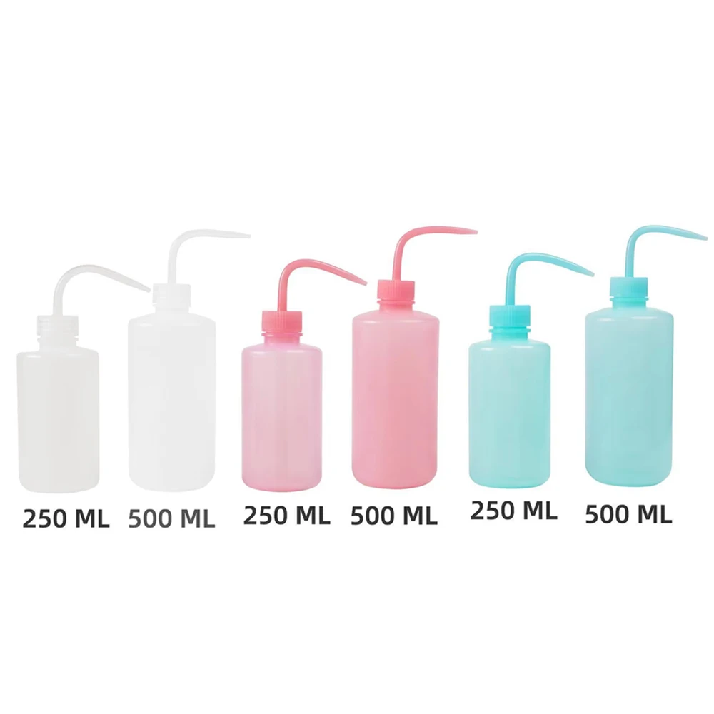 Watering Can Squeeze Bottles with Long Nozzle Water Beak Pouring Kettle Tool 250ml/500ml Tattoo Diffuser Squeeze Bottle 1pcs
