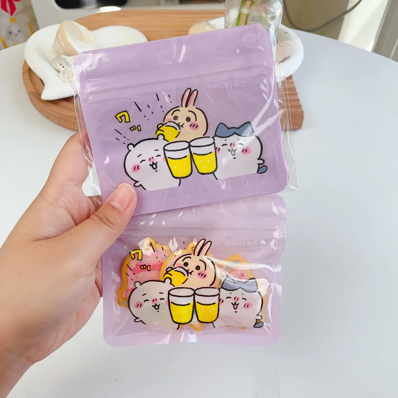 10 pz/set sacchetto di plastica con cerniera piccola sacchetto con chiusura a Zip sacchetto con chiusura a Zip Kawaii 2: 59;