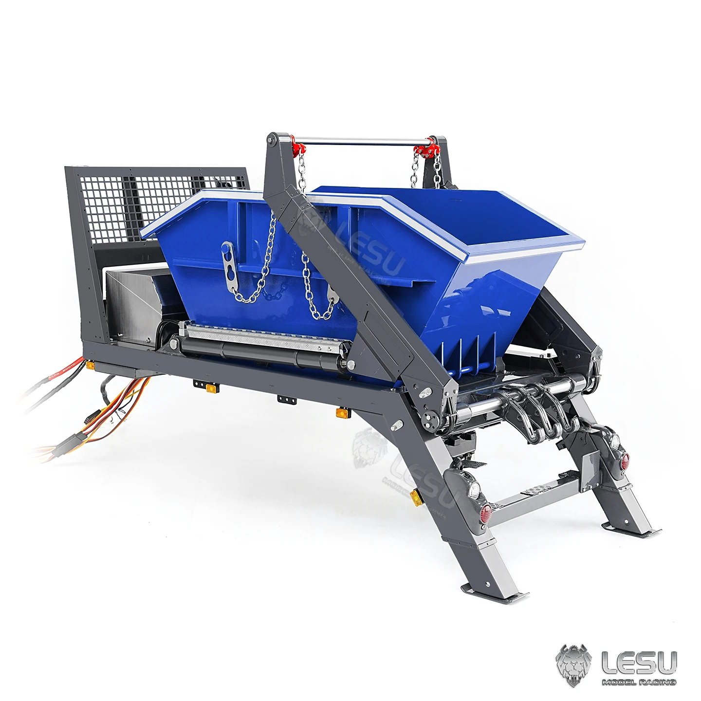 دلو معدني 4CH صمام النظام الهيدروليكي ل LESU Z0066 1/14 RC الهيدروليكية سوينغ الذراع القمامة تفريغ التحكم عن بعد تخطي محمل جزء