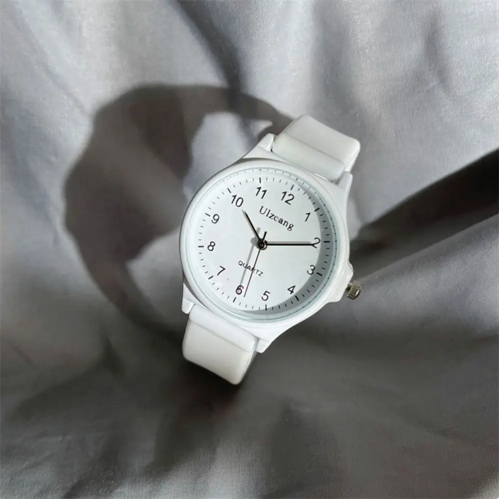 Fashion Silicone Strap Wristwatch Multi-color Casual Quartz Watch Student Adjustable Quartz Clock