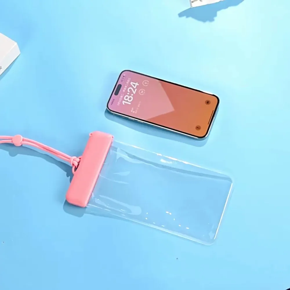 Portable Floating Waterproof Phone Bag Sealed Transparent Phone Protector Pouch Touch Screen PVC Swimming Storage Bag Drift