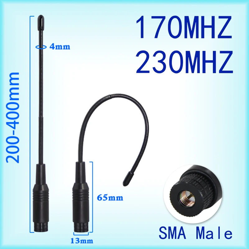 

LoRa wireless data transmission module soft whip-shaped antenna 170MHz 230MHz 315MHz high-gain outdoor waterproof antenna