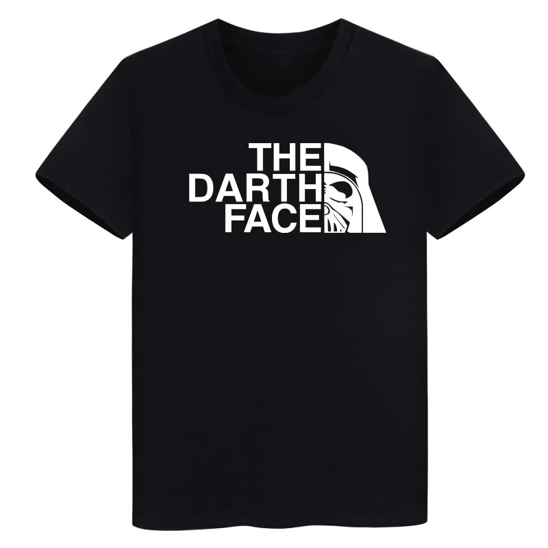 

Darth Vader Star Wars cotton printed short-sleeved T-shirt for men and women in summer 2025 loose and casual top