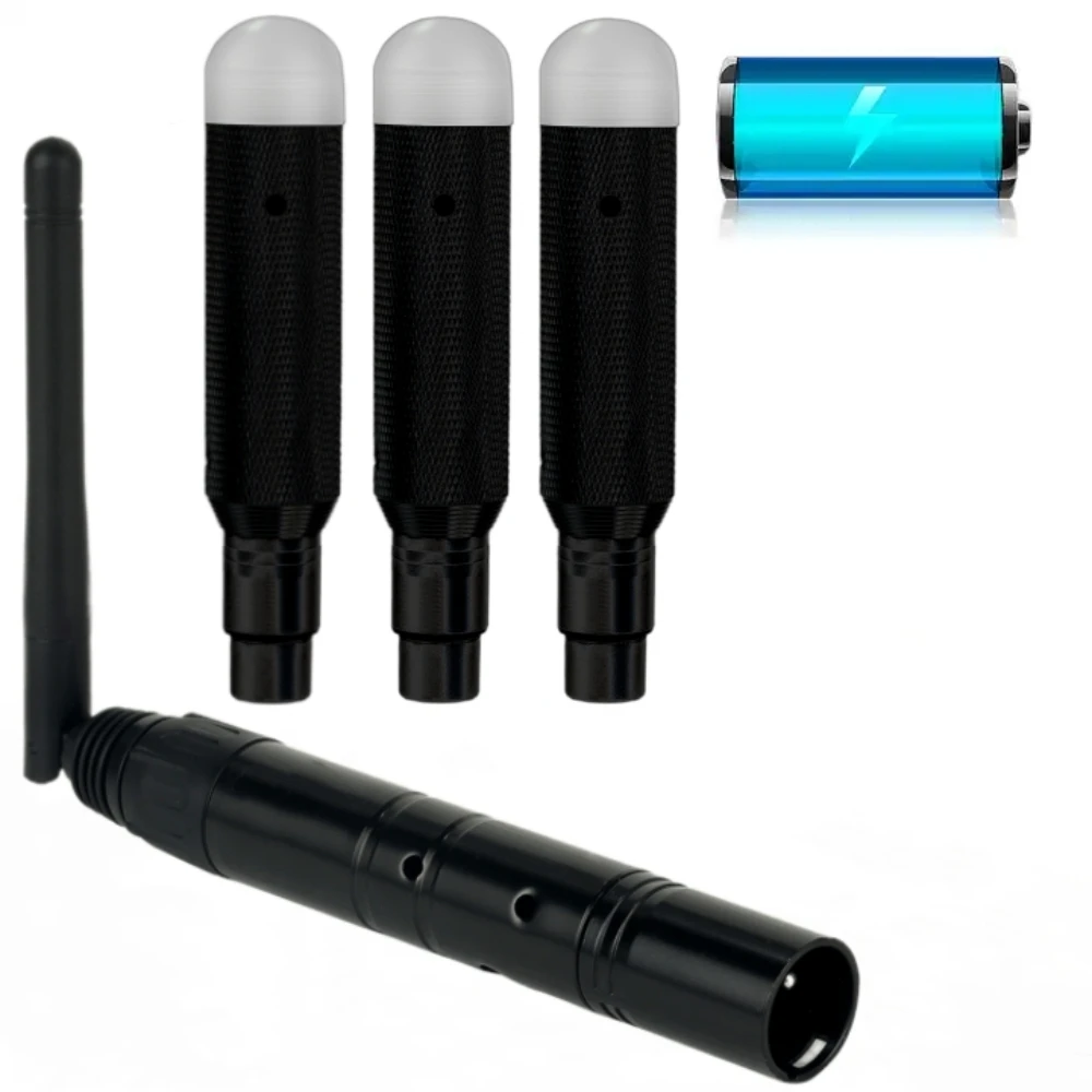 

Wireless DMX 512 2.4G Charging DJ 3pcs/Receiver Built-in Battery 1/Transmitter LED Lighting Control for LED Stage Par Party Lig