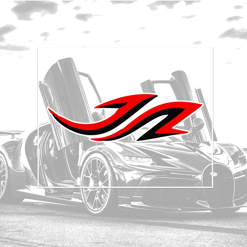 Car Sticker Decal Abstract Red Black Racing Logo Speed Line Vinyl Auto Body Art Bumper Hood Trunk Decoration