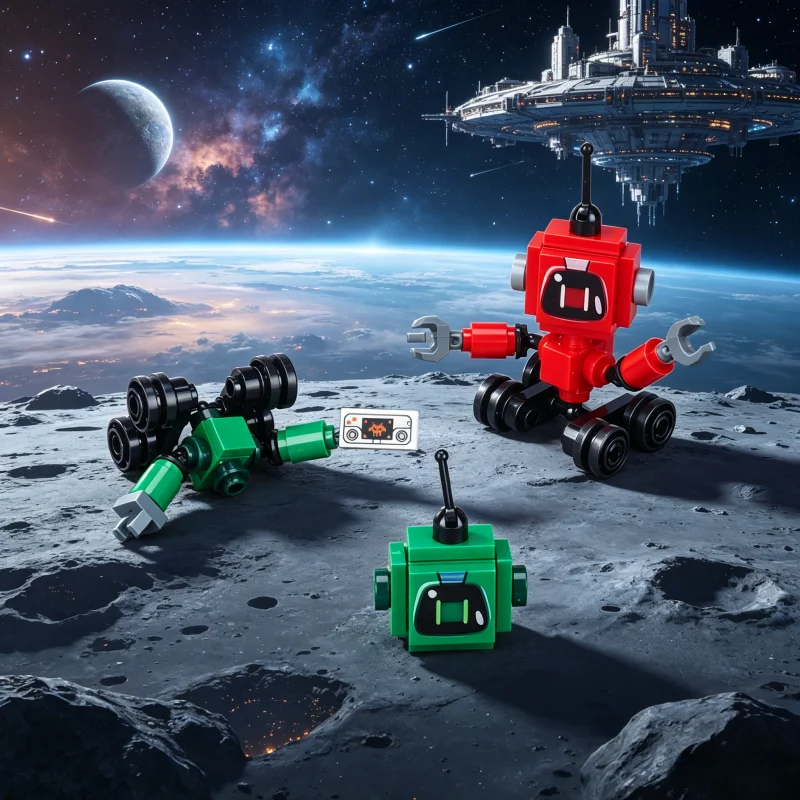 

Drill Bit Mini Wheel Robot Building Block Avoidances Decorative Display Scenarioed Game Time Model Small Particle Assembly Toy