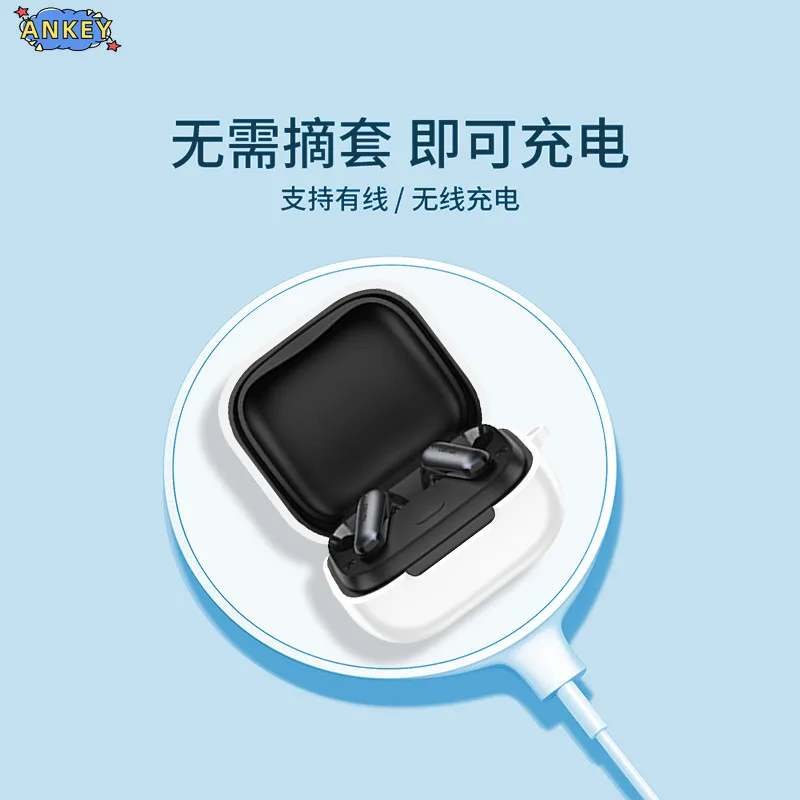 لسماعات EarFun Air Pro 4i TW230، غطاء سيليكون ممتاز، منفذ شحن قابل للصدمات مع حبل قصير #3