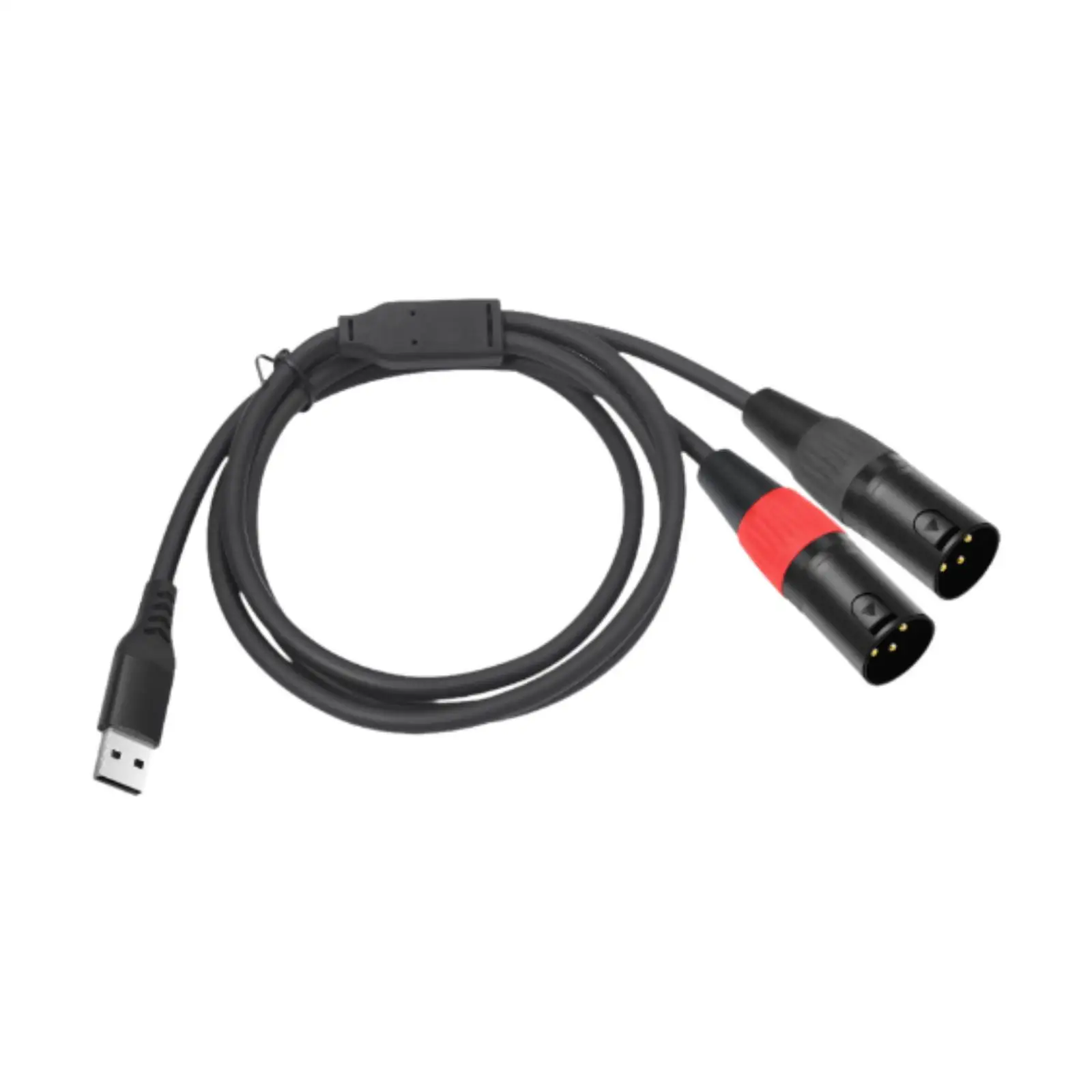 USB 2 XLR 간섭 방지 3 핀 분배기 코드 와이어 스마트 폰 스피커 TV 홈 시어터 전문 오디오 장비
