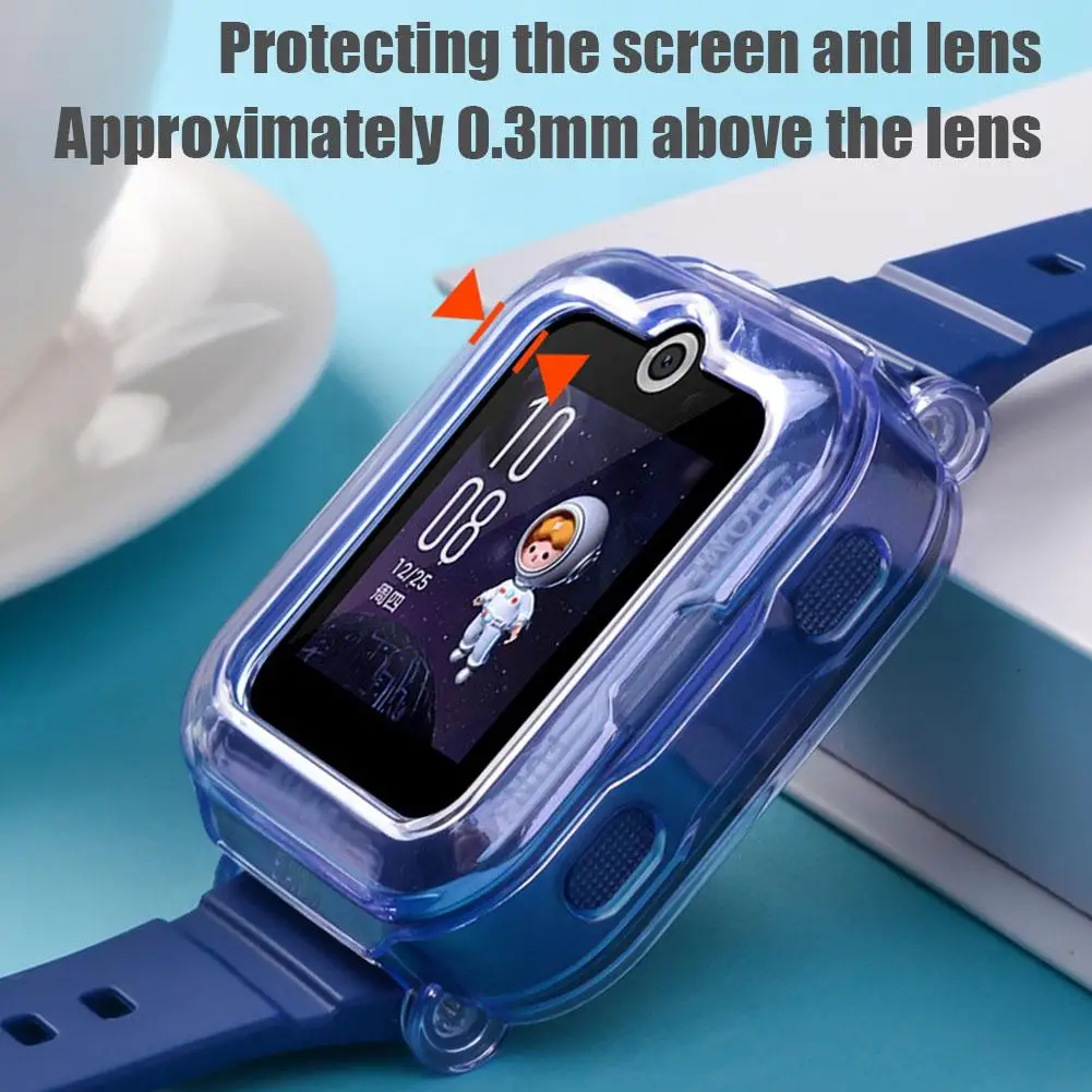 Para huawei telefone relógio 4pro caso protetor macio tpu capa de relógio transparente para huawei telefone relógio 4pro caso à prova de poeira