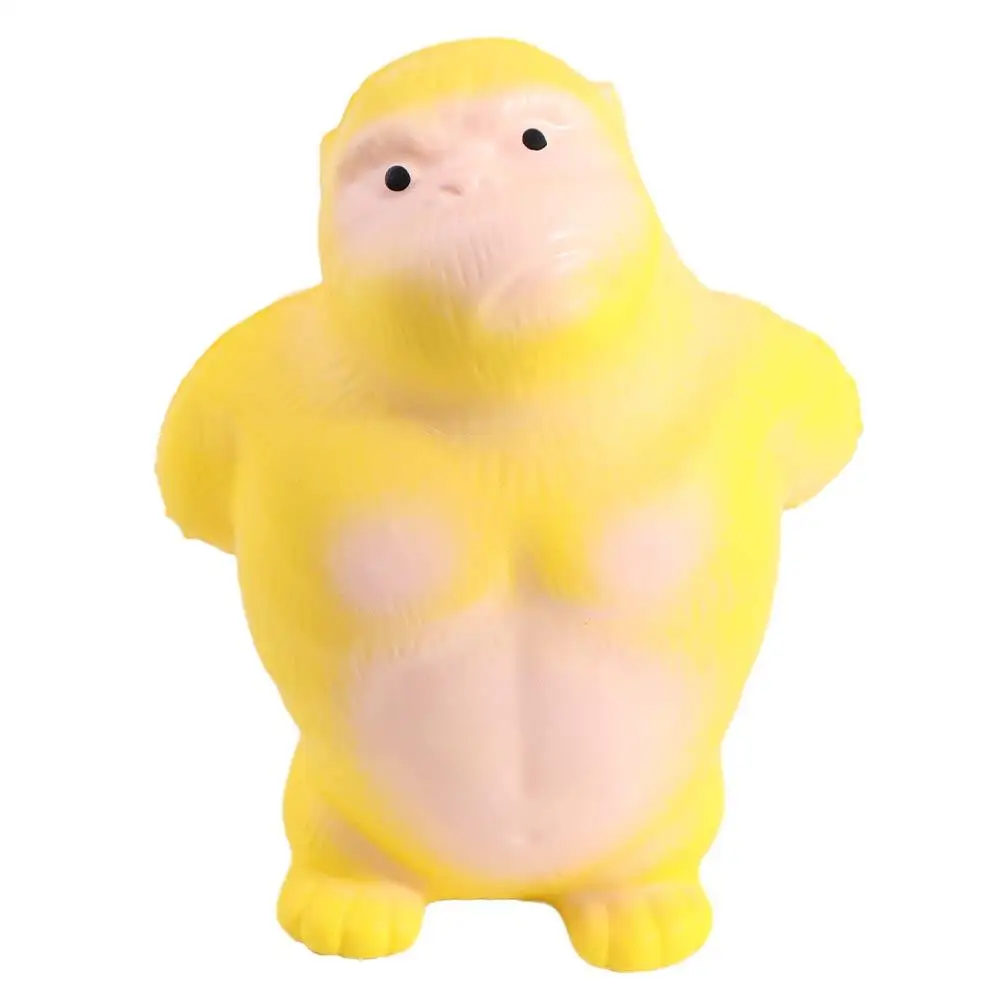 Monkey Toy Orangutan Squeeze Vent Gorilla Yellow Stretch Squeezing Monkey Toys Funny 16cm Soft Glue Gorilla Toys Children Toys