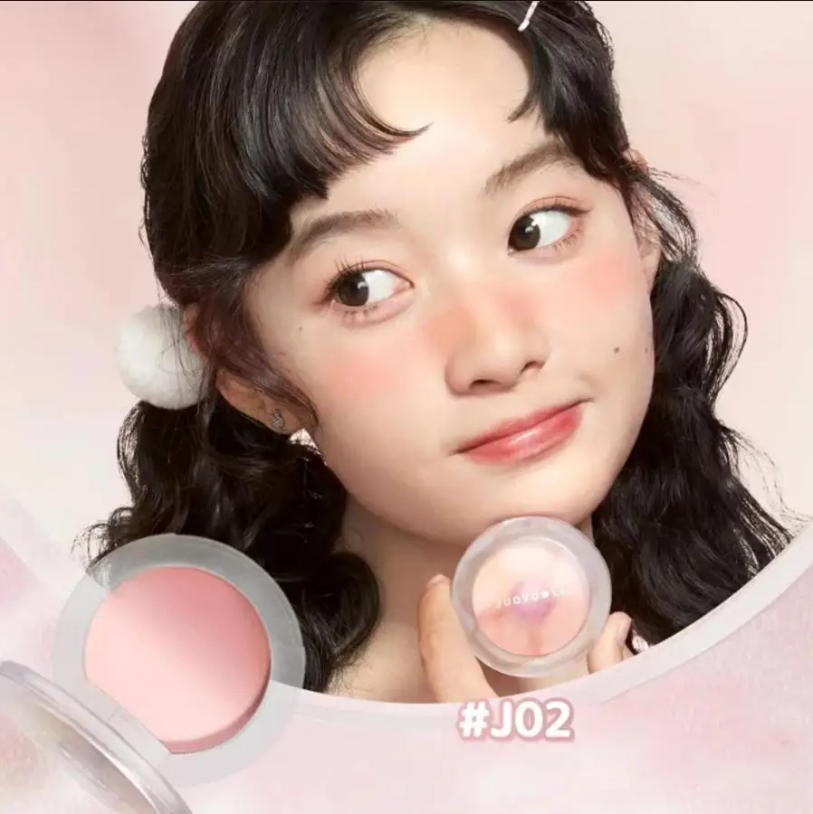 Judydoll Gradient Blush Mixed Color Peach Rosy Rose Brightening Gentle Makeup Nude Natural Makeup Women Face Makeup Contour