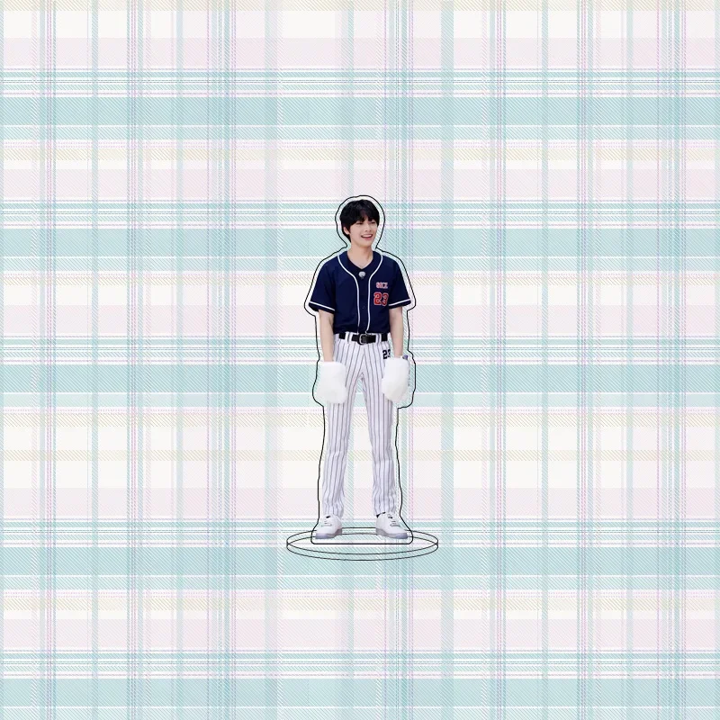 Boys Group Figures Acrylic Stand Bangcan Ball Suit Baseball Series Figure Model Album 5 Star Desktop Decor Fans Collect Kid Gift