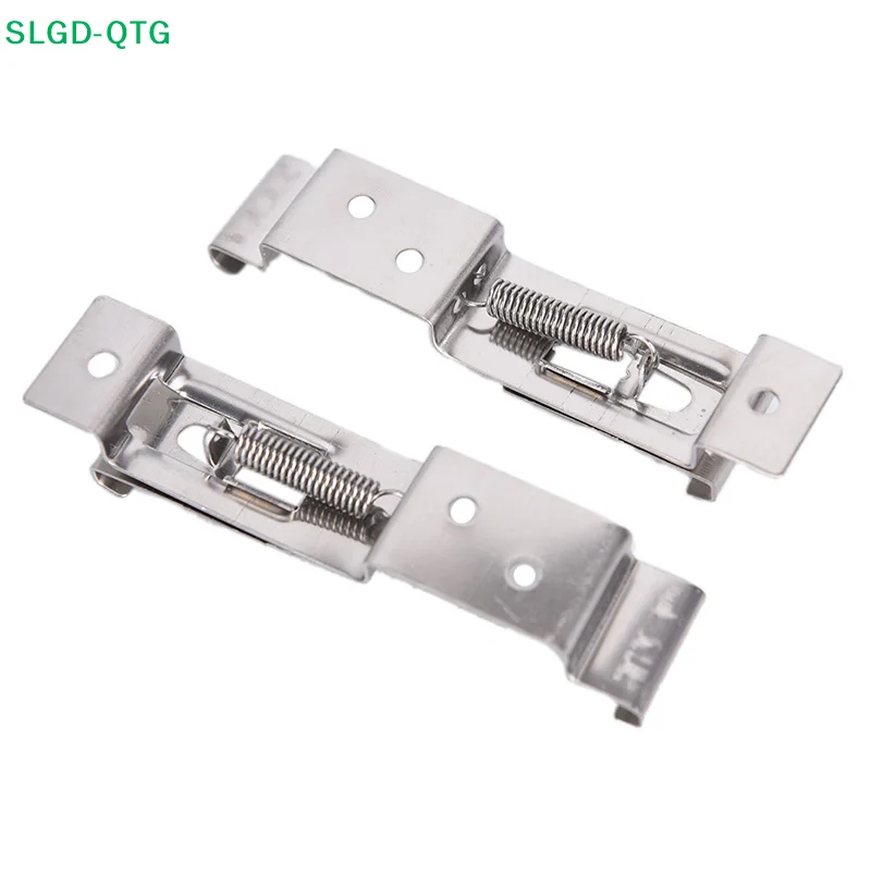 Hot！2X European Car License Number Plate Frame Holder Trailer Clips Spring Bracket