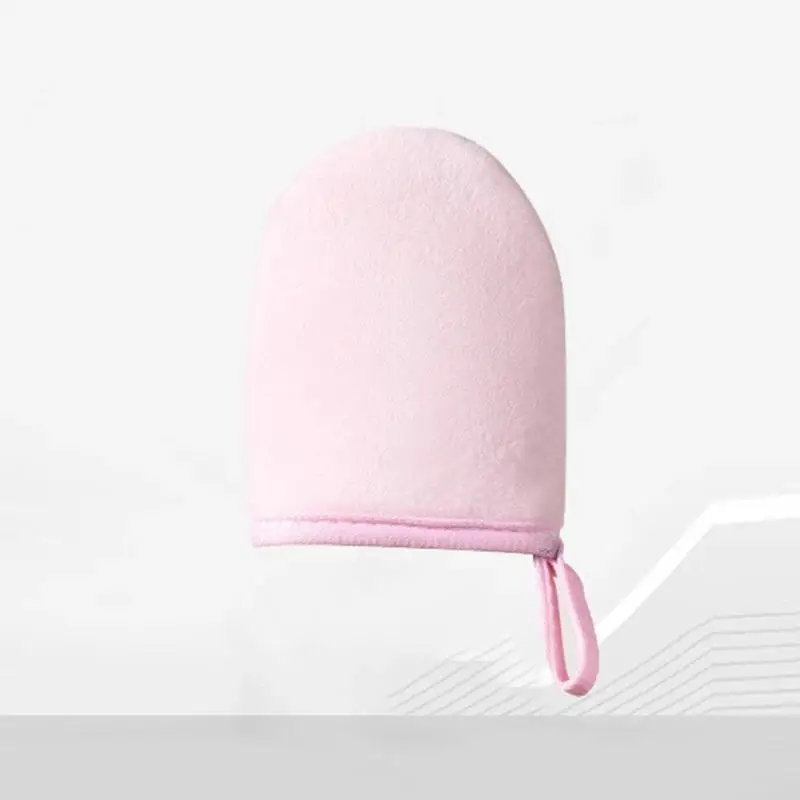 1 Stück schnell trocknender Flockhandschuh, Make-up-Applikator, Körperlotion-Handschuh, Selbstbräunungs-Handschuh, doppelseitig, verhindert klebrige Hände, Applikator – Detail 9