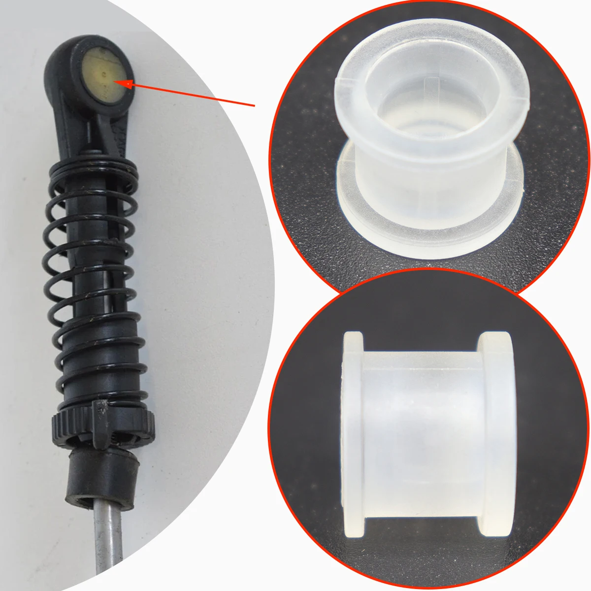 For Mercedes-Benz A-Class W169 2004-2012 Gearbox Shifter Cable Linkage Bushing Connect Joint Collect Kit 3150219 Parts Manual
