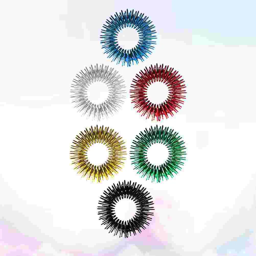 

6 Pcs Sensory Stimulation Toys Finger Massage Tool Spiky Stress Reducer Massager