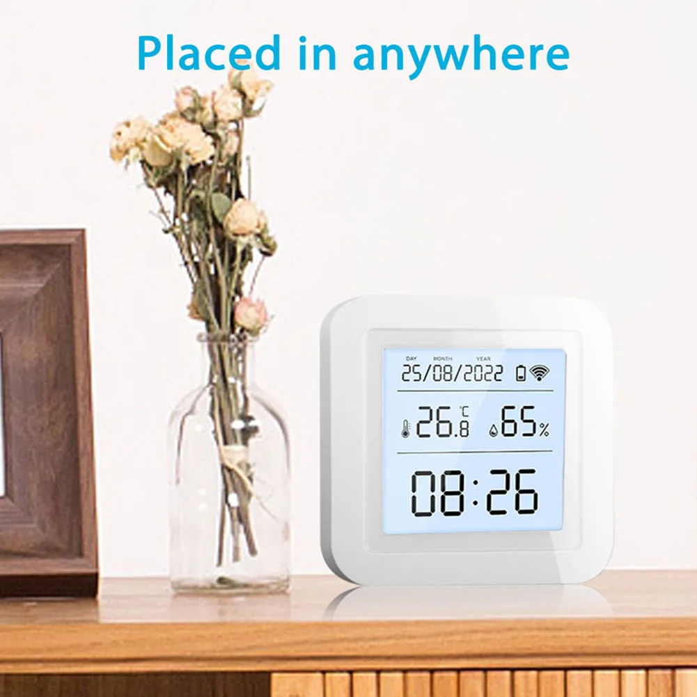 WiFi Thermometer Thermometer WiFi 2.4GHz IEEE 802.11 B/g/n WiFi Temperature Sensor WiFi Thermometer 5.5cmx5.5cm