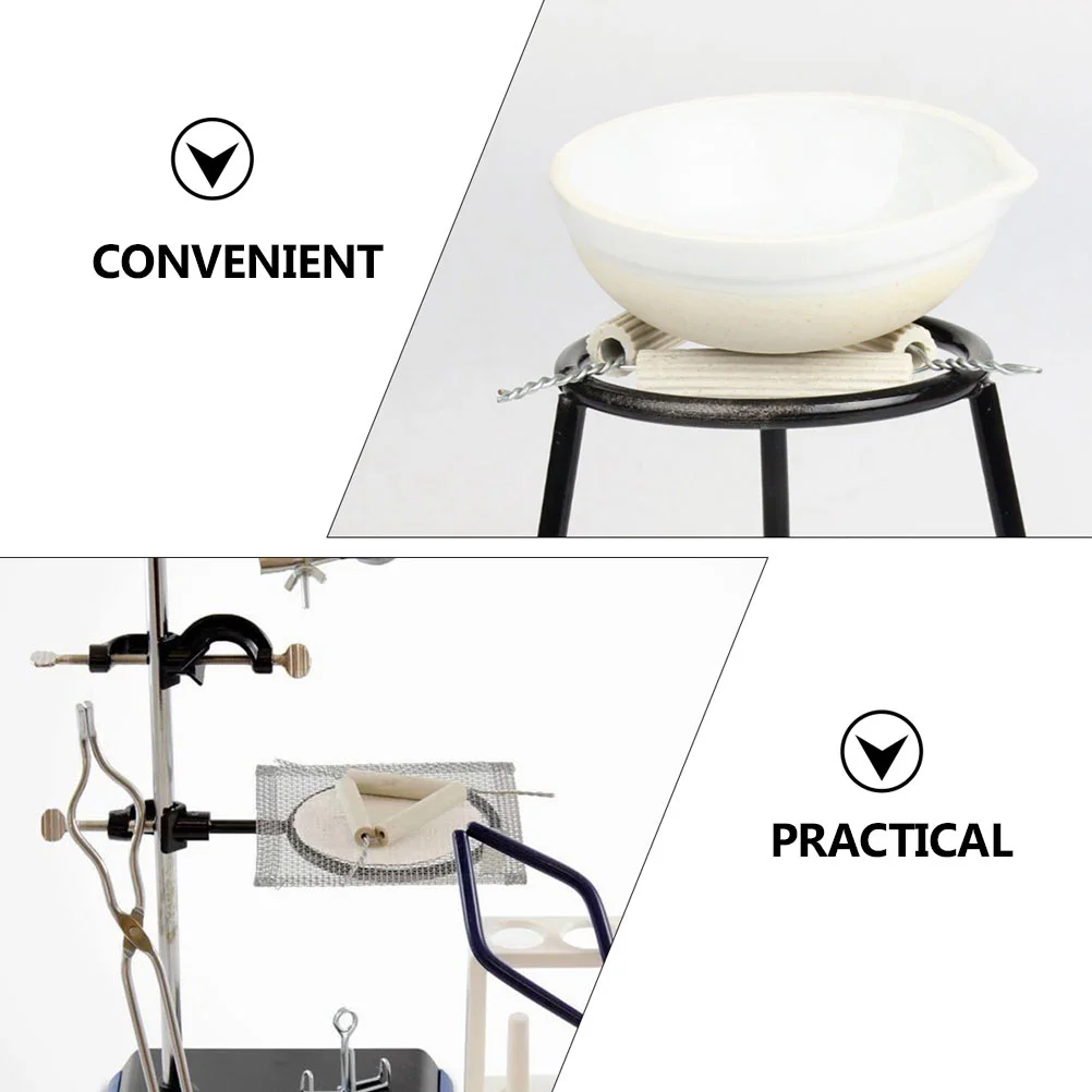 Support de creuset triangulaire de boue, outils, Triangle d'argile, support d'équipement d'expérimentation, céramique scientifique, 10 pièces