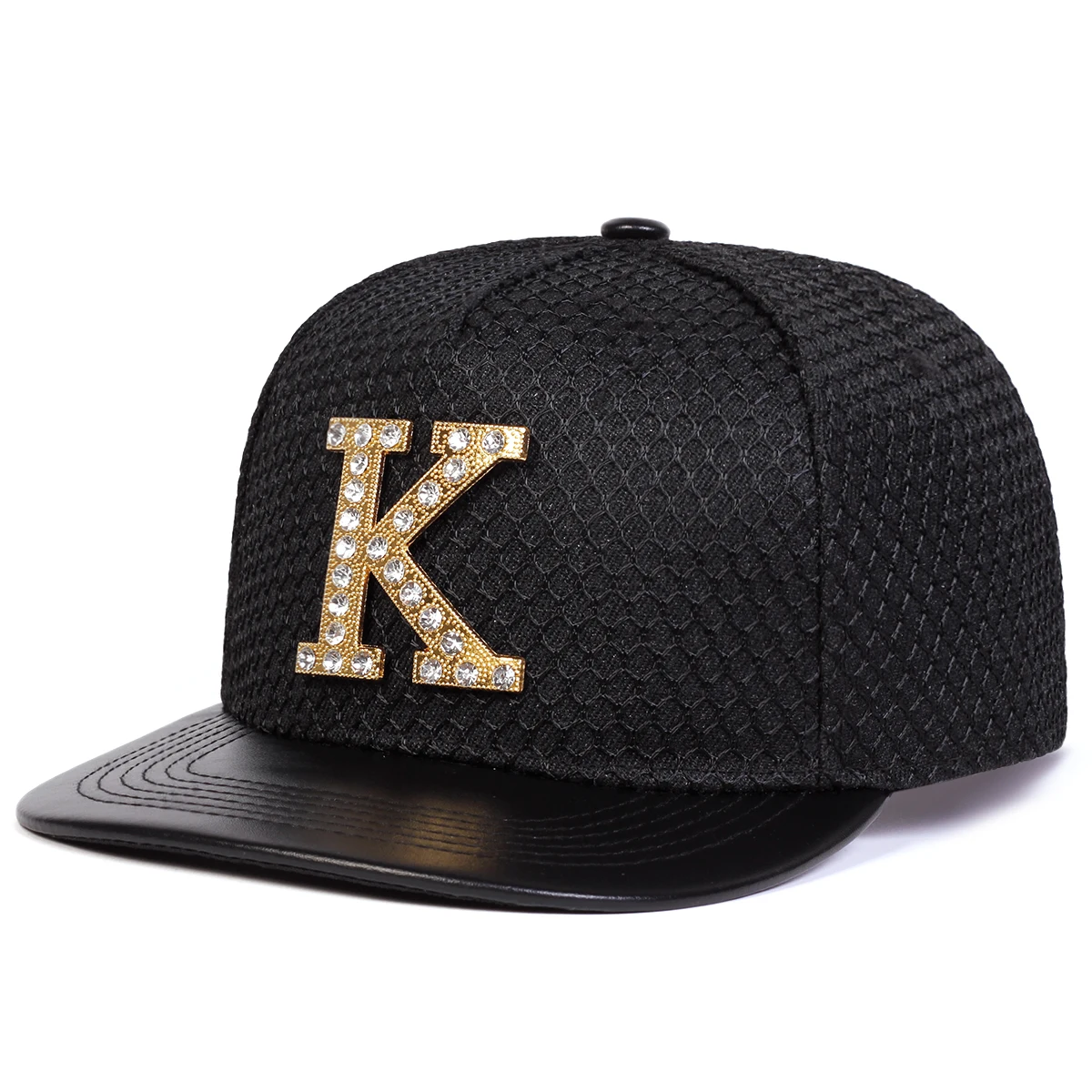 Unisex K Letter Label czapki hip-hopowe moda wiosna jesień na zewnątrz regulowane baseballówka w stylu Casual czapki kapelusz przeciwsłoneczny