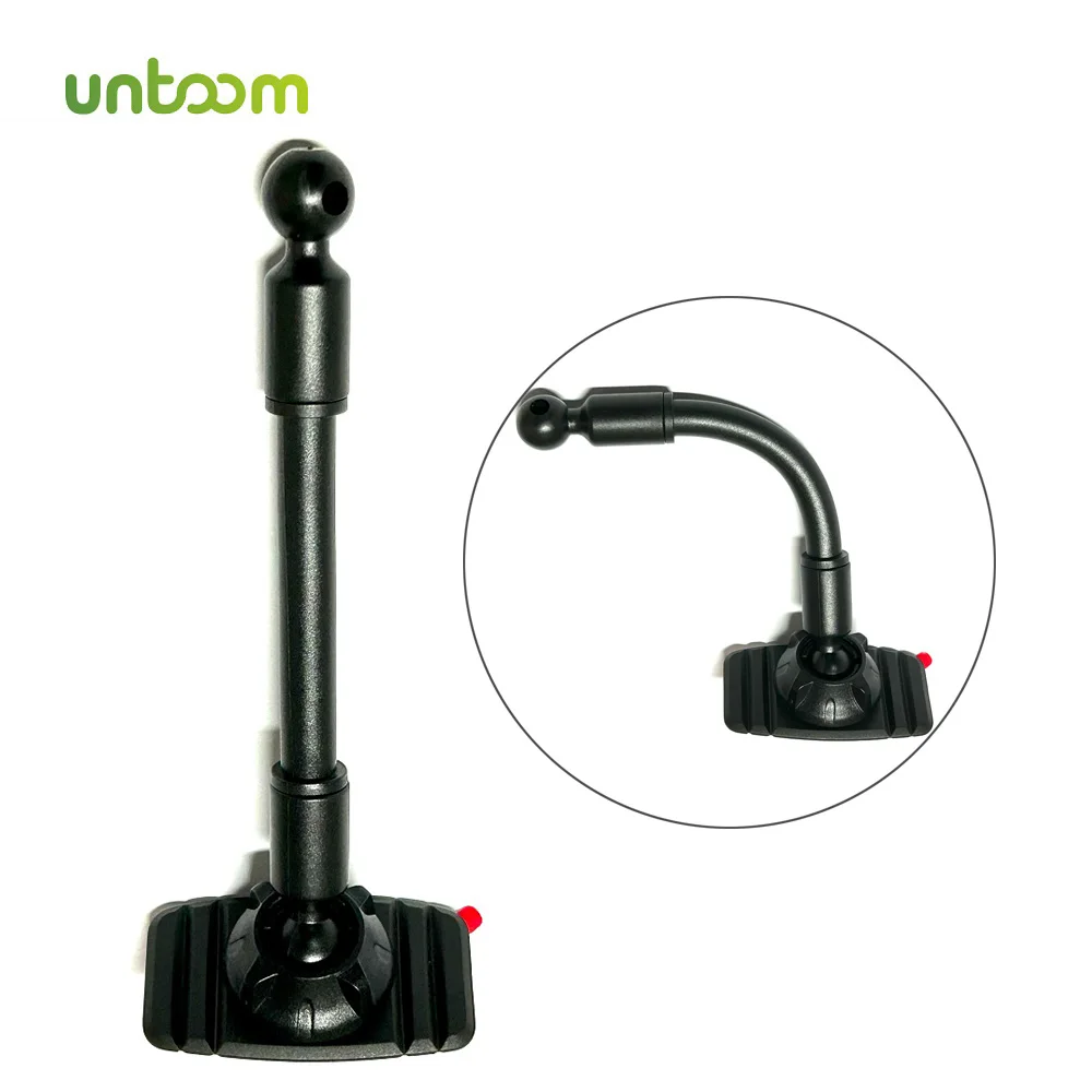 Untoom Uniwersalny uchwyt samochodowy na telefon Podwójna podstawa z głowicą kulową Ulepszona głowica kulowa 17 mm do deski rozdzielczej samochodu Akcesoria do montażu telefonu komórkowego