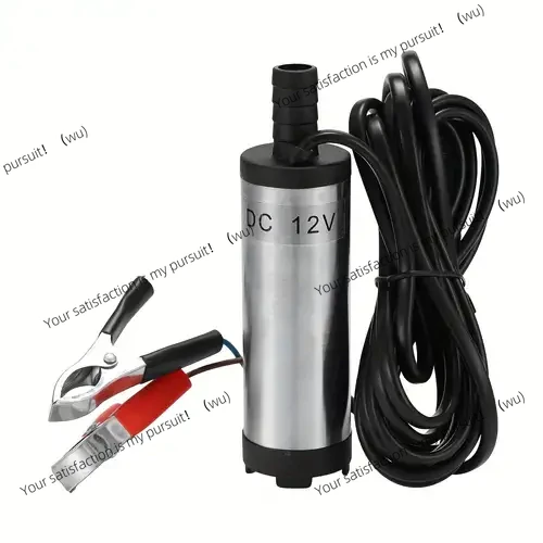 12V 38mm diesel and oil submersible pump with filter, 12 liters/minute stainless steel electric water pump for fuel delivery
