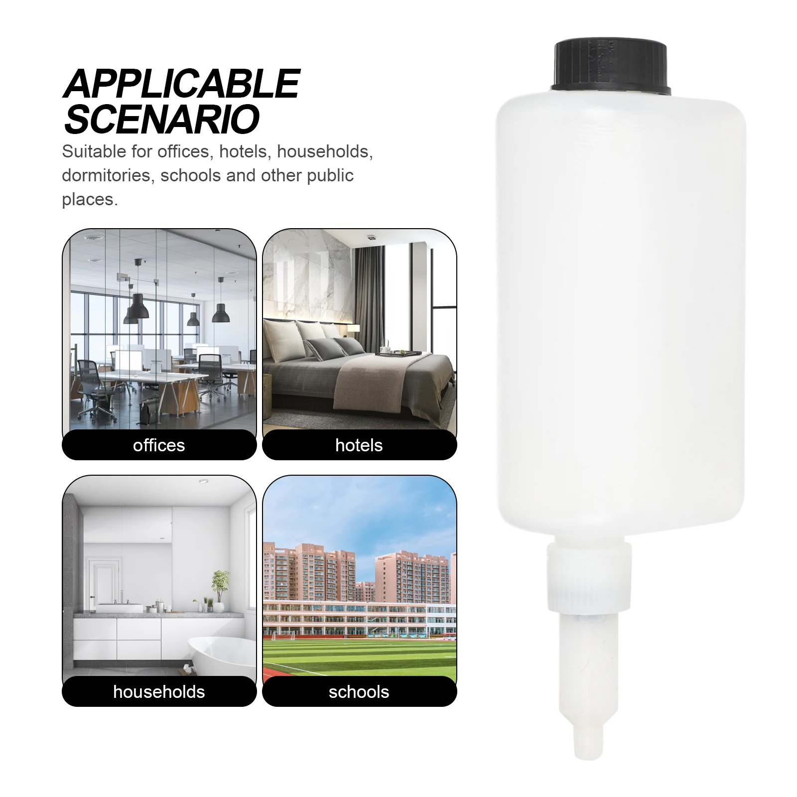 

2 Sets Replacement Bottle Soap Dispenser Accessories Part Plastic Bathroom Lotion Dispensers