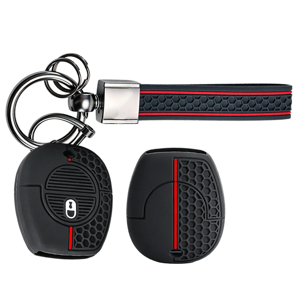 Keychain Key case Protect For Nissan Patrol Navara X-Trail Serena Primera Micra Almera Silicone Remote Car Key Fob