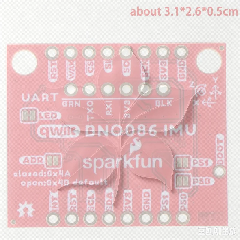 BNO086 IMU Breakout Module Qwiic Triaxial Accelerometer Gyroscope Board for Medical Gait Analysis Research Projects