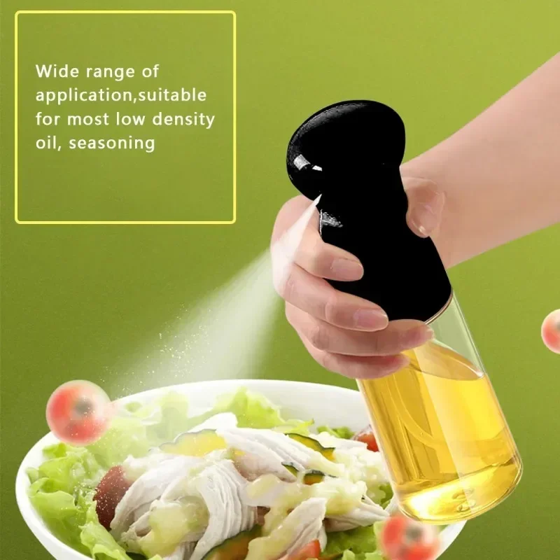 Spray de aceite de oliva para barbacoa, cocina, pulverizador para hornear, dispensador de aceite en aerosol, botella vacía para ensalada, botella de vinagre, herramienta para barbacoa para el hogar