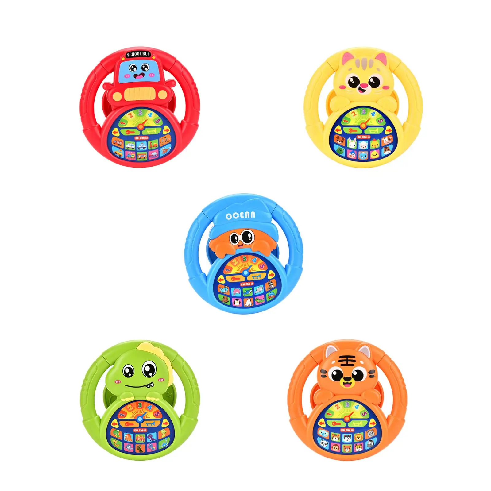 New Learning Machine Toys Children's Simulated Driving Pushchair Steering Wheel Early Learning Machine Educational Toys Gifts