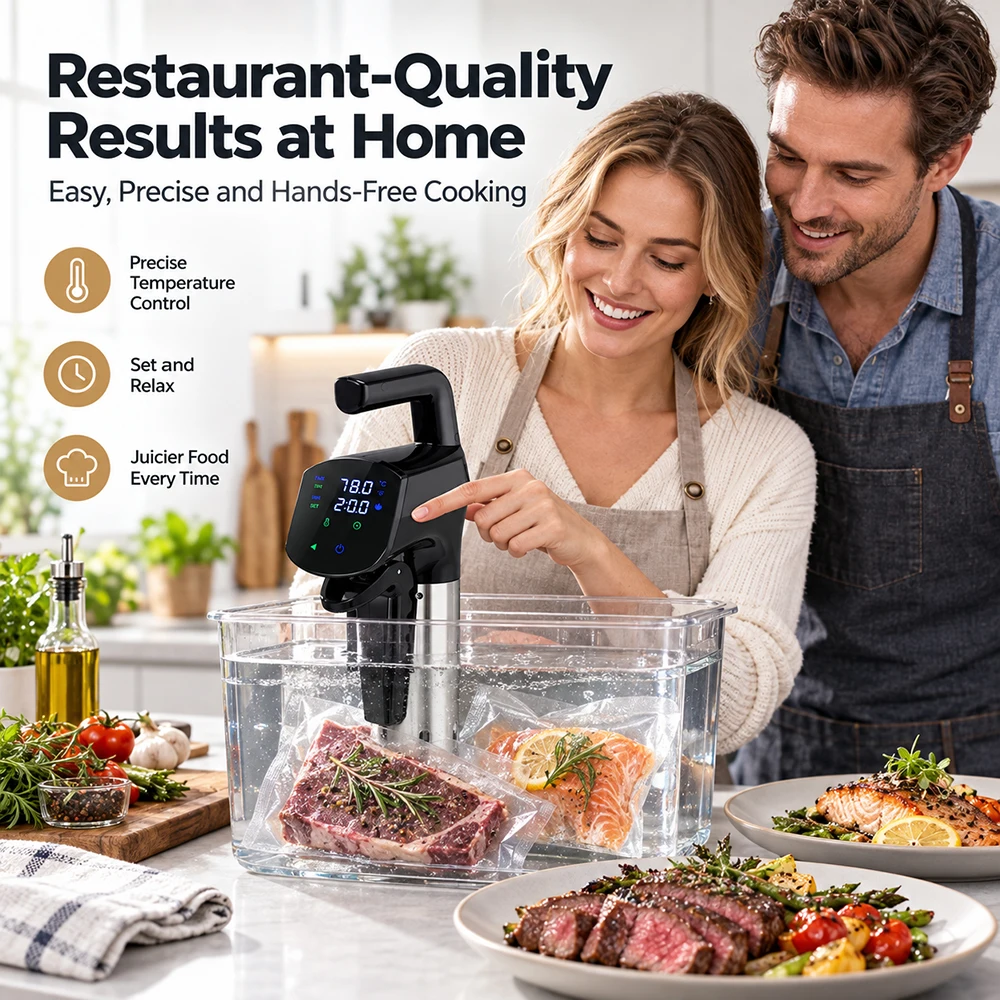 SIHAO 1800W, cirelisateur à im - Digital Sous Vide Precision Cooker avis et prix