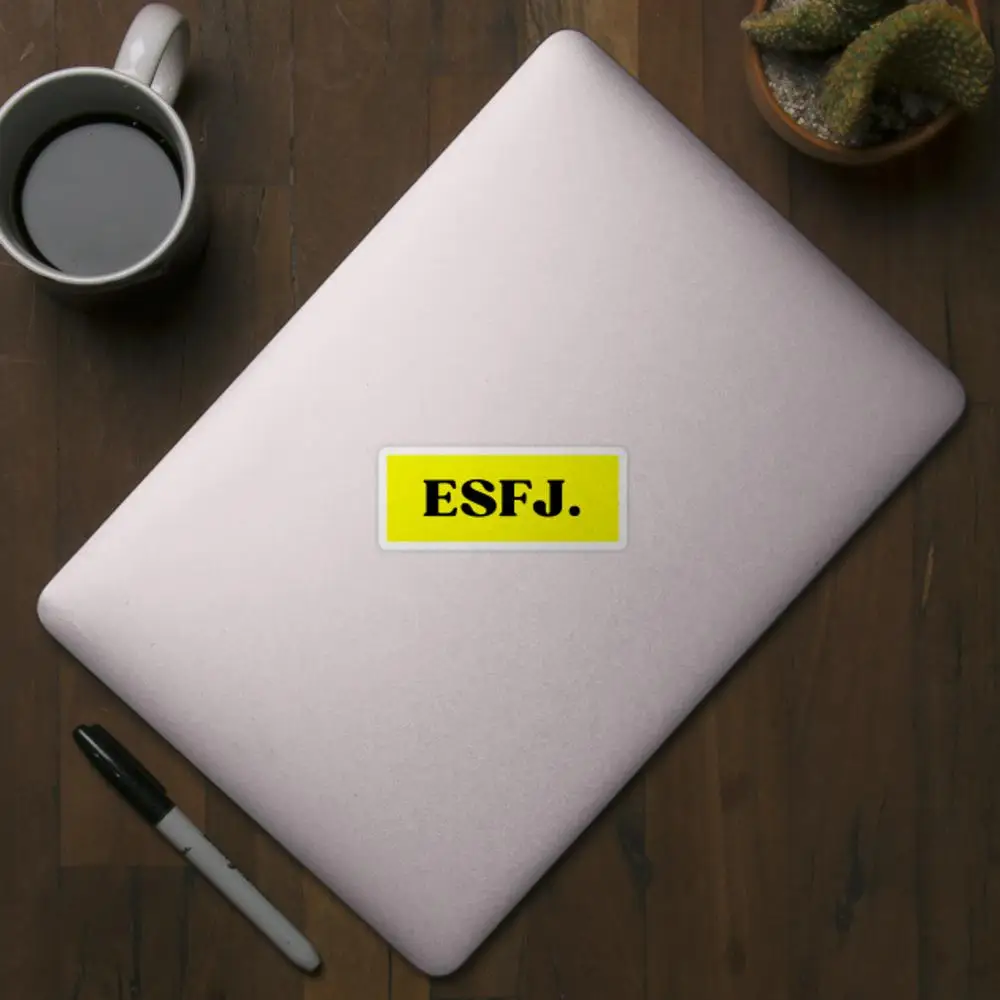 Esfj สติกเกอร์ไฮไลต์สำหรับตกแต่งแล็ปท็อปรถการ์ตูนน่ารักๆกระเป๋าเดินทางสาธารณะแฟชั่น