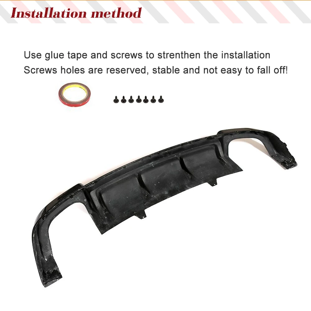 For Audi A5 Sline S5 B9 Sport 2017-2020 Car Rear Bumper Lip Diffuser Car Spoiler Splitters Carbon Fiber / FRP Racing Spoiler